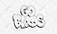 create custom graffiti throw up for your logo, text or tag