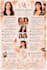 design feminine beautiful makeup cosmetic flyer and cards
