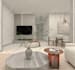 do interior design living room and provide 3d rendering