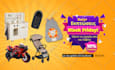 do custom black friday, cyber monday and new year sale banners
