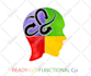 do watercolor brain logo or brain illustration