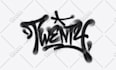 hand draw graffiti sprayed tag or logo