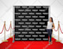 design a step and repeat, expo, red carpet sponsors event backdrop