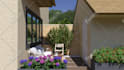 create a 3d  landscape design for your home, frontyard, pool