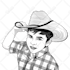 make black and white vector face