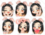 create custom cute emotes of your character