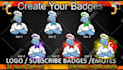 make 6 twitch emotes and twitch sub badges