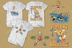 create vintage streetwear t shirt design and clothing graphic illustration