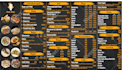 design a modern TV screen menu, digital menu, menu board or static menu