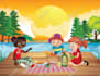 draw cute children book illustration