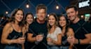 create a realistic group photo from separate images using ai and photoshop