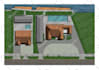 render 2d plan, elevation, section in photoshop