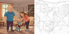 draw children story book illustration