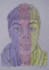 draw sketch with pencil, human face portrait sketch