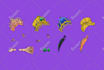 create cartoon style nft characters and accessories