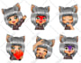 create custom cute emotes of your character