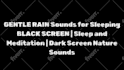 create 10 hour black screen rain video, fireplace, white and brown noise