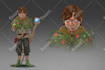 design 2d game character in any style and genre
