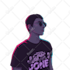 make awesome neon vector style