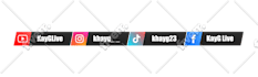 create loop animated social media banner for streaming