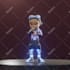 model a stylized 3d cartoon character or 3d game character