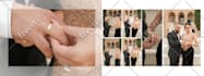 create clean and modern wedding album design