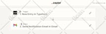 help with zapier integrations for notion, typeform, etc