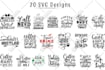 make svg design bundle with cutting files for etsy and others