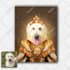 amazing royal pet portrait in custom caricature