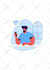 design flat vector illustration for web and mobile UI