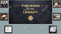 design a professional zoom virtual background with your logo