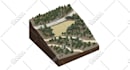 create a 3d realistic topography site model for your project
