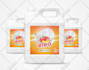 design product label and packaging box