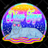 hand draw cartoon logo trippy psychedelic hippie retro