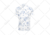 design sublimation golf polo pattern with tech pack and mockup