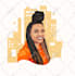 design a realistic vector cartoon portrait