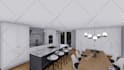 design your house kitchen interior in 3d realistic rendering