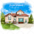 draw house illustration watercolor style