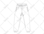 make fashion flat sketch for your design collections