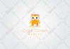 make negative space minimalist flat logo