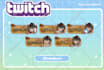 design cute custom twitch panel for you