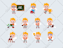 create flat funny cartoon character mascot