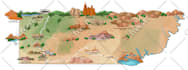 create a detailed digital map illustration of your property or venue