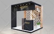 3d event floor plan, exhibition, stage and trade booth design with 1 free design