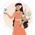 design a 2d flat illustration for your website