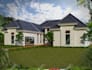 do modern house exterior dsign and 3d rendering