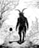 draw dark art, horror illustration, brutal monster characters