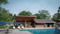 create 3d model and render exterior  for houses, buildings