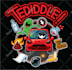 create a fun cartoon logo with cartoon words and character