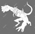 create 2d monster creature design in realistic styles